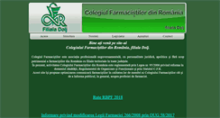 Desktop Screenshot of colegfarmdj.ro